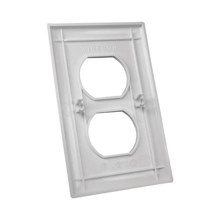 Us Hardware Rv 1Gang Plt Wht Dplx E-163C